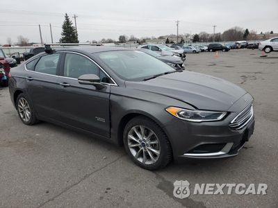Czwarte zdjęcie samochodu z boku: 2018 FORD FUSION SE PHEV VIN:3FA6P0PU5JR145153 - miniatura