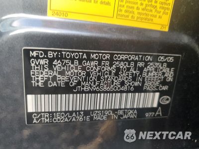 Zdjęcie 12 z 13 samochodu: 2006 LEXUS GS 430 VIN:JTHBN96S865004816 - miniatura
