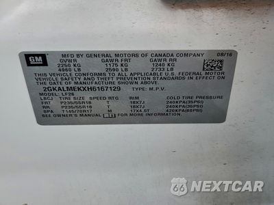 Zdjęcie 12 z 13 samochodu: 2017 GMC TERRAIN SLE VIN:2GKALMEKXH6167129 - miniatura