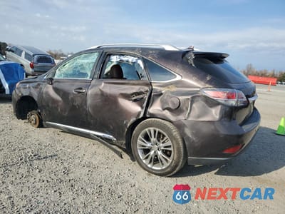 Drugie zdjęcie samochodu z przodu: 2013 LEXUS RX 450H VIN:JTJBC1BA8D2442155 - miniatura