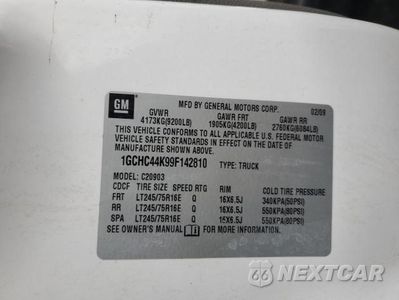 Zdjęcie 13 z 13 samochodu: 2009 CHEVROLET SILVERADO C2500 HEAVY DUTY VIN:1GCHC44K99F142810 - miniatura