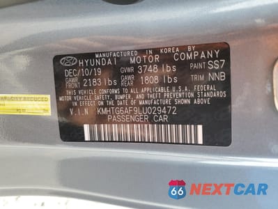 Zdjęcie 12 z 15 samochodu: 2020 HYUNDAI VELOSTER BASE VIN:KMHTG6AF9LU029472 - miniatura