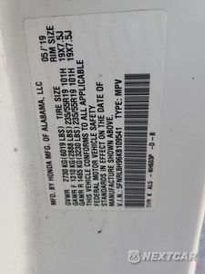 Zdjęcie 13 z 15 samochodu: 2019 HONDA ODYSSEY ELITE VIN:5FNRL6H96KB109541 - miniatura