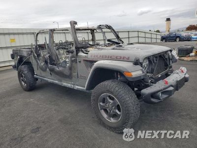 Czwarte zdjęcie samochodu z boku: 2021 JEEP GLADIATOR RUBICON VIN:1C6JJTBG6ML588480 - miniatura