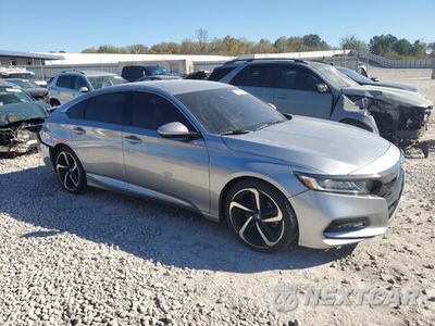 Czwarte zdjęcie samochodu z boku: 2018 HONDA ACCORD SPORT VIN:1HGCV1F30JA166151 - miniatura