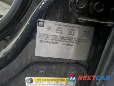 Zdjęcie 12 z 14 samochodu: 2009 SATURN AURA XR VIN:1G8ZV57B49F225670 - miniatura