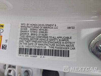Zdjęcie 12 z 15 samochodu: 2022 HONDA ACCORD SPORT VIN:1HGCV1F37NA076128 - miniatura