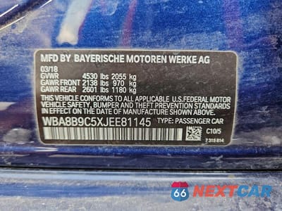 Zdjęcie 12 z 12 samochodu: 2018 BMW 330 I VIN:WBA8B9C5XJEE81145 - miniatura