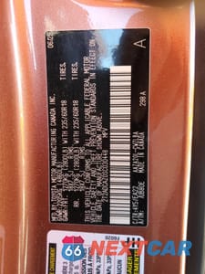 Zdjęcie 14 z 14 samochodu: 2025 LEXUS NX 250 BASE VIN:2T2ADCAZ0SC030448 - miniatura