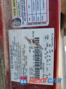 Zdjęcie 12 z 13 samochodu: 2010 MERCURY MILAN VIN:3MEHM0HA5AR627720 - miniatura