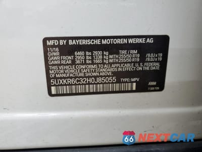 Zdjęcie 13 z 13 samochodu: 2017 BMW X5 XDRIVE50I LUX VIN:5UXKR6C32H0J85055 - miniatura