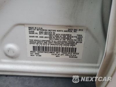 Zdjęcie 12 z 12 samochodu: 2014 MITSUBISHI OUTLANDER SPORT ES VIN:4A4AR3AU6EE019216 - miniatura