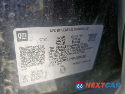 Zdjęcie 13 z 13 samochodu: 2022 CADILLAC ESCALADE SPORT PLATINUM VIN:1GYS4GKL2NR359036 - miniatura