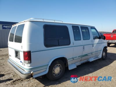 Trzecie zdjęcie samochodu z tyłu: 1995 FORD ECONOLINE E150 VAN VIN:1FDEE14H6SHB17417 - miniatura