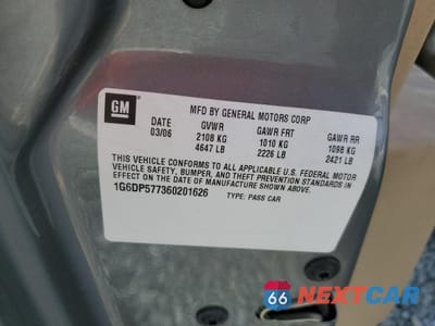 Zdjęcie 12 z 12 samochodu: 2006 CADILLAC CTS HI FEATURE V6 VIN:1G6DP577360201626 - miniatura