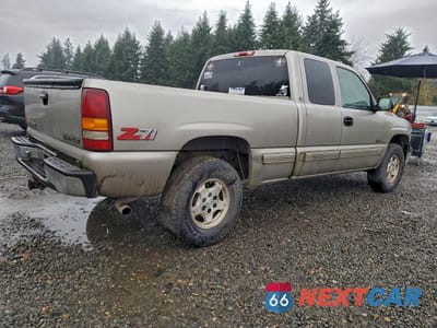 Trzecie zdjęcie samochodu z tyłu: 2000 CHEVROLET SILVERADO K1500 VIN:1GCEK19T9YE150562 - miniatura