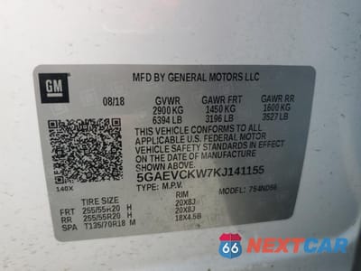 Zdjęcie 13 z 15 samochodu: 2019 BUICK ENCLAVE AVENIR VIN:5GAEVCKW7KJ141155 - miniatura