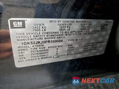 Zdjęcie 13 z 14 samochodu: 2015 GMC YUKON XL DENALI VIN:1GKS2JKJ9FR169604 - miniatura