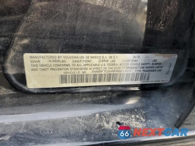 Zdjęcie 12 z 12 samochodu: 2005 VOLKSWAGEN NEW JETTA 2.5L OPTION PACKAGE 1 VIN:3VWSF71K45M601929 - miniatura