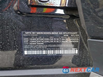 Zdjęcie 13 z 14 samochodu: 2024 MERCEDES-BENZ EQB 250+ VIN:W1N9M0CB7RN103658 - miniatura