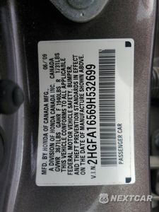 Zdjęcie 12 z 14 samochodu: 2009 HONDA CIVIC LX VIN:2HGFA16569H532699 - miniatura