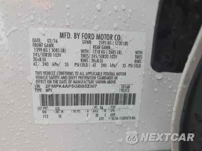 Zdjęcie 13 z 15 samochodu: 2016 FORD EDGE SPORT VIN:2FMPK4AP5GBB52307 - miniatura