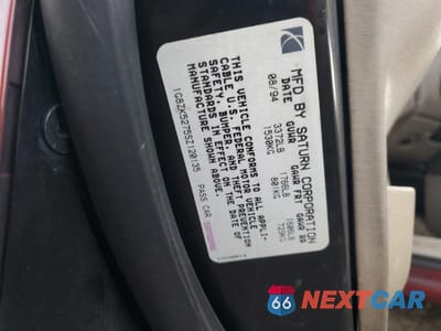 Zdjęcie 12 z 12 samochodu: 1995 SATURN SL2 VIN:1G8ZK5275SZ120135 - miniatura