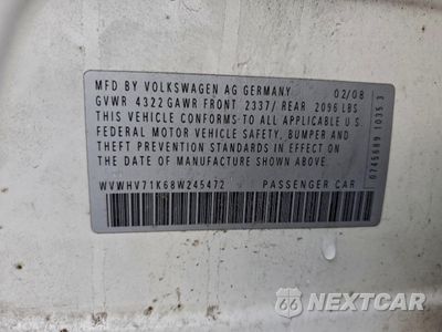 Zdjęcie 12 z 12 samochodu: 2008 VOLKSWAGEN GTI VIN:WVWHV71K68W245472 - miniatura