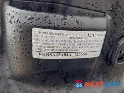 Zdjęcie 9 z 9 samochodu: 2018 YAMAHA YW50 F VIN:RKRSA43A0JA125554 - miniatura