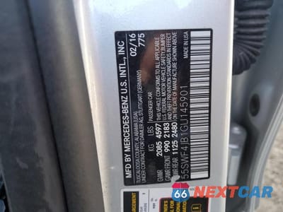 Zdjęcie 12 z 12 samochodu: 2016 MERCEDES-BENZ C 300 VIN:55SWF4JB1GU145901 - miniatura