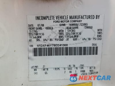 Zdjęcie 12 z 12 samochodu: 2008 FORD F450 SUPER DUTY BUCKET TRUCK VIN:1FDXF46Y78EE41300 - miniatura