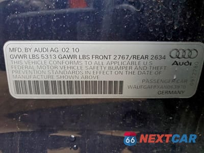 Zdjęcie 12 z 12 samochodu: 2010 AUDI A6 PREMIUM PLUS VIN:WAUFGAFBXAN063970 - miniatura