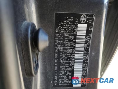 Zdjęcie 12 z 12 samochodu: 2010 TOYOTA COROLLA BASE VIN:2T1BU4EE6AC509316 - miniatura