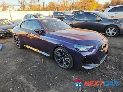 Czwarte zdjęcie samochodu z boku: 2022 BMW M240XI VIN:3MW53CM02N8C36376 - miniatura