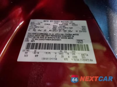 Zdjęcie 13 z 14 samochodu: 2011 FORD ESCAPE XLT VIN:1FMCU0D79BKB00951 - miniatura