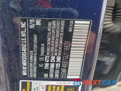 Zdjęcie 12 z 12 samochodu: 2016 MERCEDES-BENZ C 300 4MATIC VIN:55SWF4KB7GU118829 - miniatura