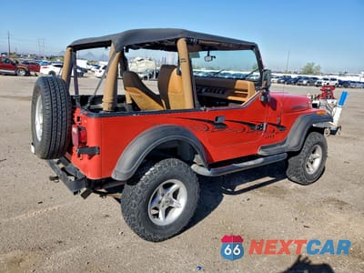 Trzecie zdjęcie samochodu z tyłu: 1995 JEEP WRANGLER / YJ S VIN:1J4FY19P4SP294757 - miniatura