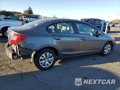 Trzecie zdjęcie samochodu z tyłu: 2012 HONDA CIVIC LX VIN:19XFB2F59CE338625 - miniatura
