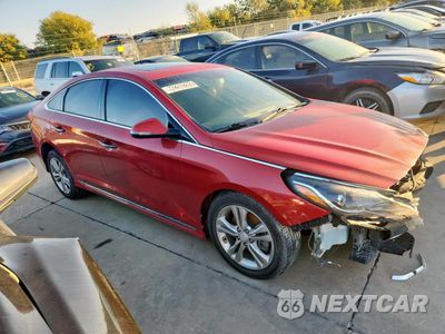 Czwarte zdjęcie samochodu z boku: 2018 HYUNDAI SONATA SPORT+ VIN:5NPE34AF1JH701917 - miniatura