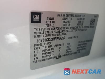 Zdjęcie 14 z 14 samochodu: 2017 CADILLAC ESCALADE PREMIUM LUXURY VIN:1GYS4CKJ3HR296816 - miniatura