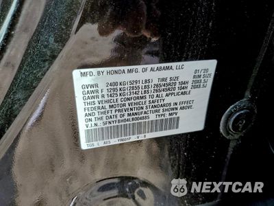 Zdjęcie 14 z 15 samochodu: 2020 HONDA PASSPORT ELITE VIN:5FNYF8H04LB004885 - miniatura