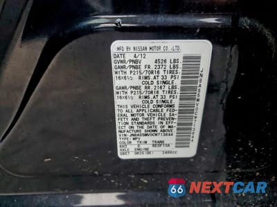 Zdjęcie 13 z 13 samochodu: 2012 NISSAN ROGUE S VIN:JN8AS5MV0CW713844 - miniatura