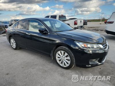 Czwarte zdjęcie samochodu z boku: 2015 HONDA ACCORD EXL VIN:1HGCR3F87FA031221 - miniatura
