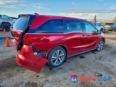 Trzecie zdjęcie samochodu z tyłu: 2024 HONDA ODYSSEY TOURING VIN:5FNRL6H87RB029781 - miniatura