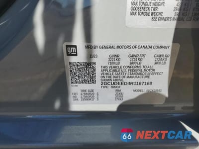Zdjęcie 12 z 12 samochodu: 2024 CHEVROLET SILVERADO K1500 RST VIN:2GCUDEED4R1167168 - miniatura