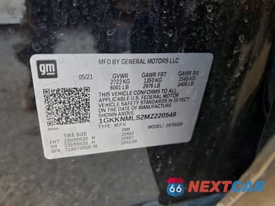 Zdjęcie 13 z 14 samochodu: 2021 GMC ACADIA SLT VIN:1GKKNMLS2MZ220549 - miniatura