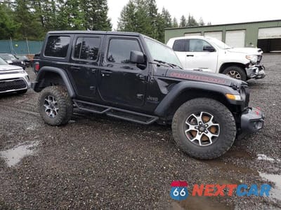 Czwarte zdjęcie samochodu z boku: 2021 JEEP WRANGLER UNLIMITED RUBICON VIN:1C4JJXFM3MW530549 - miniatura