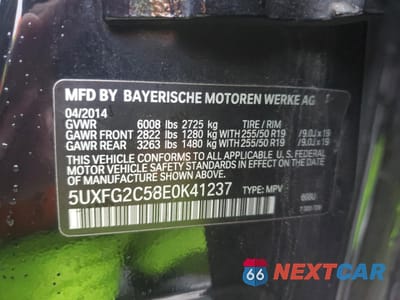 Zdjęcie 13 z 13 samochodu: 2014 BMW X6 XDRIVE35I VIN:5UXFG2C58E0K41237 - miniatura