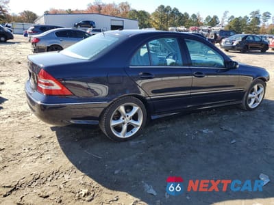 Trzecie zdjęcie samochodu z tyłu: 2006 MERCEDES-BENZ C 230 VIN:WDBRF52H86F822233 - miniatura