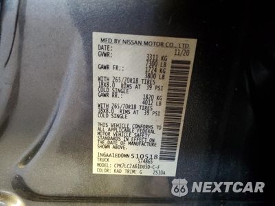 Zdjęcie 12 z 14 samochodu: 2021 NISSAN TITAN SV VIN:1N6AA1ED0MN510518 - miniatura